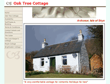 Tablet Screenshot of oaktreecottage.info